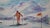 Georges Yoldjoglou, Ski Departure, Original Color Lithograph For Sale - Image 4 of 7