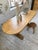 Brown Brutalist Oval Table in Pine, 1950 For Sale - Image 8 of 18
