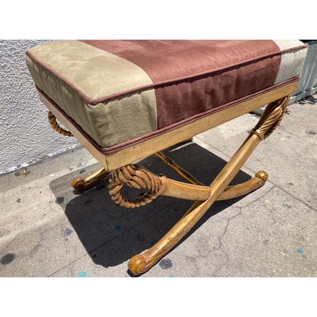 French Empire Sword Bench Ottoman For Sale In Los Angeles - Image 6 of 10