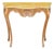 Decorative Crafts Inc. Louis XV Style Faux Marble Top Console For Sale