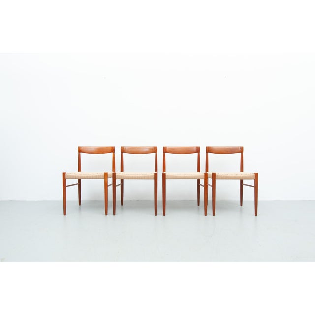 Vintage Teak Dining Chairs by Henry Walter Klein for Bramin, 1960s, Set of 4 For Sale - Image 12 of 12