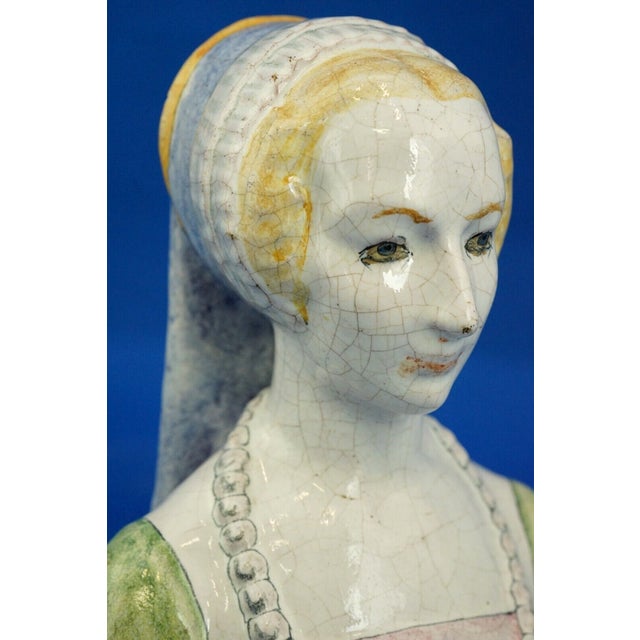 Majolica Terracotta Bust by Gian Battista (Nanni) Valentini for Arcore Ceramic, 1960s For Sale - Image 17 of 18