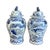 Chinoiserie Coastal Blue & White Chinoiserie Koi Ginger / Temple Jars - A Pair For Sale - Image 3 of 6