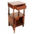 Italian Walnut Bedside Table with Drawer and Cabinet, Late 19th Century For Sale - Image 3 of 8