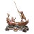 Early 20th Century French Barbotine Venetian Boat Figural Centerpiece For Sale