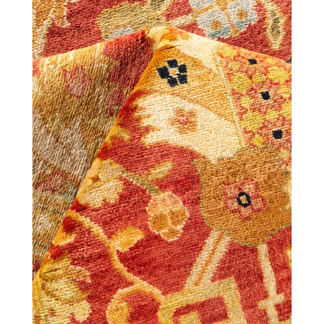 Textile Eclectic, One-of-a-Kind Hand-Knotted Area Rug - Orange, 12' 0" x 18' 6" For Sale - Image 7 of 8