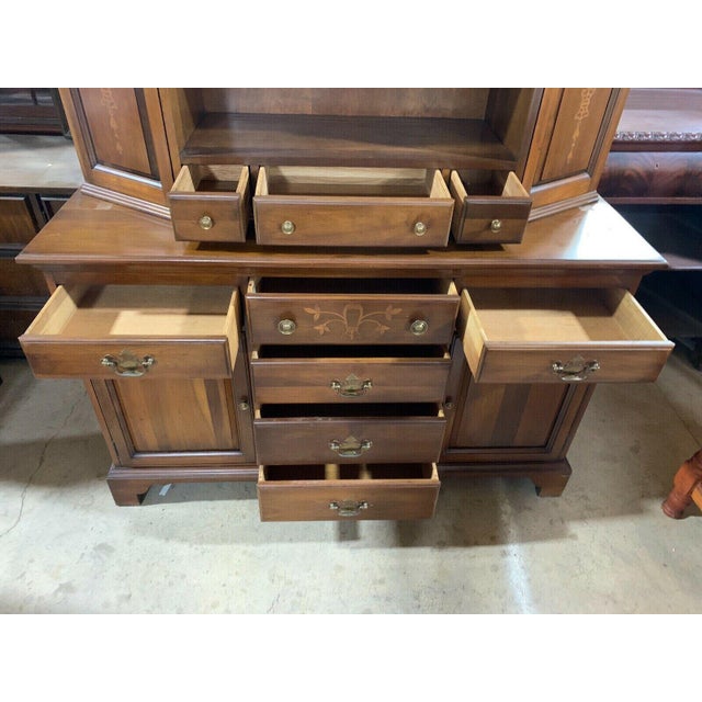 Davis Co, Solid Cherry Dining Room Hutch Display Chairish