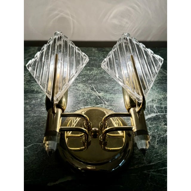 1970s Italian Hollywood Regency Wall Sconce attributed to Zeroquattro, 1970s For Sale - Image 5 of 9