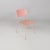 Italian modern light pink metal and plastic chairs for Tomasucci, 2000s Set of four metal and plastic chairs. The frame is...