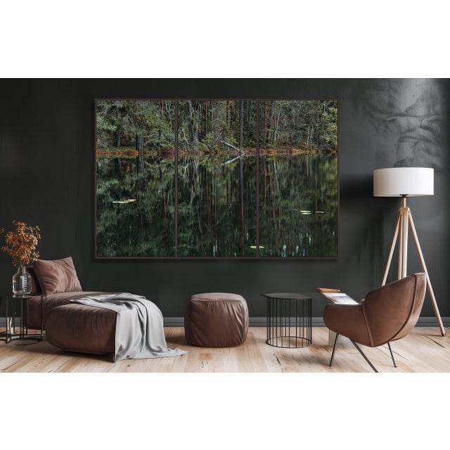 Contemporary "Deep_Mirroring_Forest_006" Triptych, Limited Edition Fine Art Photograph by Bernhard Lang, Set of 3 For Sale - Image 3 of 7