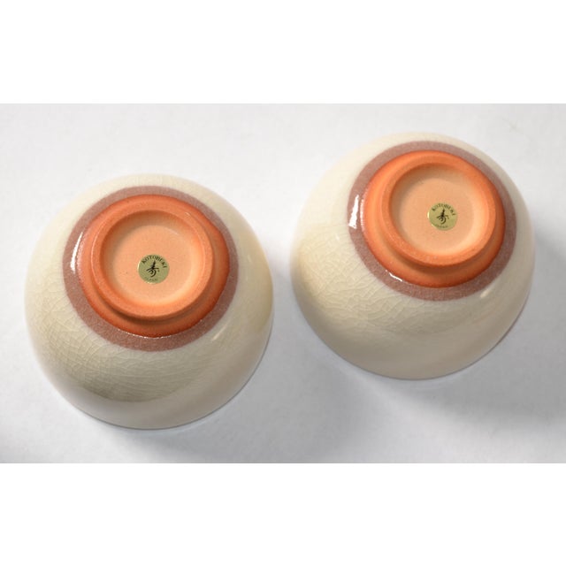 Vintage Japanese Tea Handmade Stoneware Ceramic Kotobuki - Set of 3 For Sale - Image 14 of 15