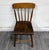 Farmhouse Antique American Windsor Farmhouse Style Plank Seat Dining Side Accent Chair For Sale - Image 3 of 11