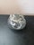 American Gorgeous Pair of Potpourri Squat Vases With Filigree Pewter Lids For Sale - Image 3 of 7