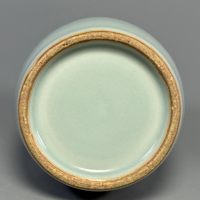 Ceramic Antique Chinese Longquan Celadon Vase | One of a Kind For Sale - Image 7 of 7