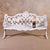 1950s Victorian Revival Cast Aluminum Sleigh-Form Garden Bench, C. 1950. For Sale - Image 5 of 7