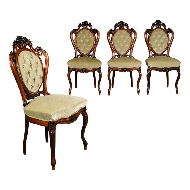 Louis Philippe Chairs, Late 19th Century, Set of 4 For Sale
