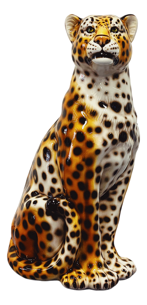 Leopard Statue in Ceramic by Ceramiche Boxer