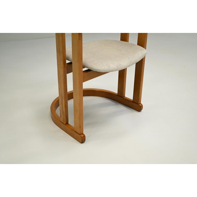 Vintage German Curved Beech Dining Chairs, 1960s, Set of 6 For Sale - Image 4 of 10