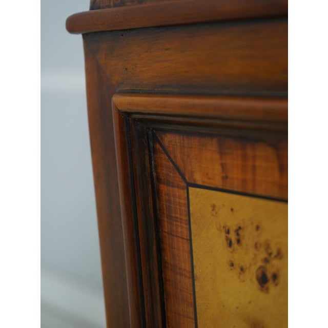 Theodore Alexander Neoclassical Burl Wood Tapered Pedestal Stand For Sale In Philadelphia - Image 6 of 11