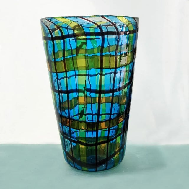 Conical Scozzese Vase by Ercole Barovier for Cristian Dior For Sale - Image 12 of 17