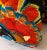 Pair of Bright Vintage Fabric Pillows With Floral Design For Sale - Image 12 of 13