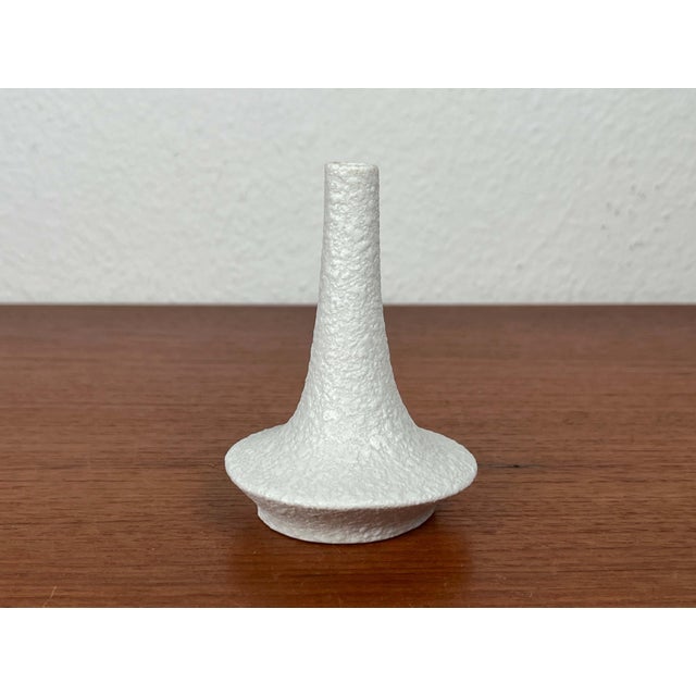 Small Mid-Century Modern German White Sculptural Vase by Peter Müller for Sgrafo Modern, 1960s For Sale - Image 10 of 16