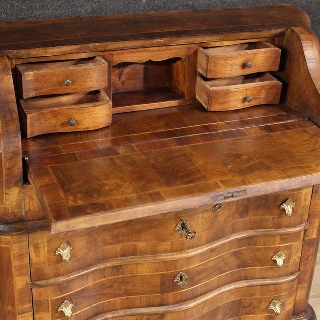 20th Century Inlaid Italian Bureau, 1960 For Sale - Image 12 of 13