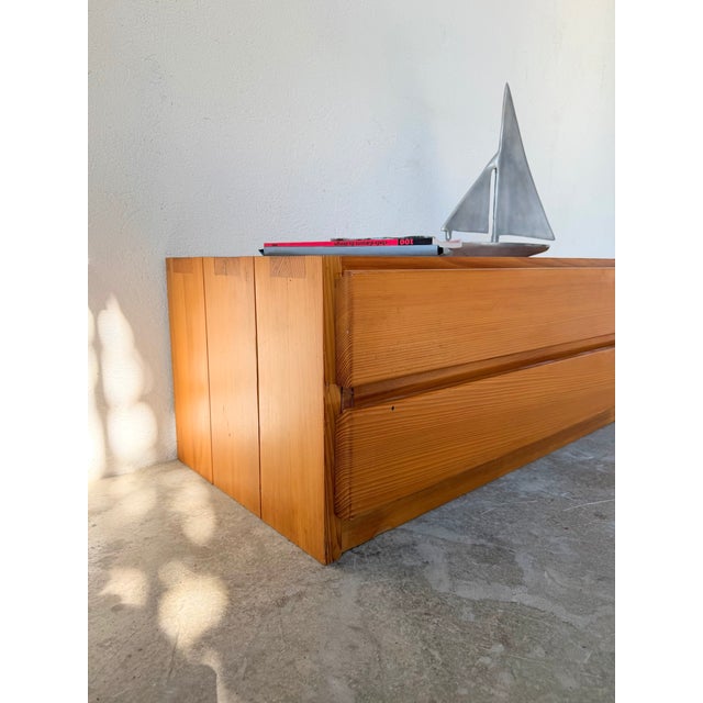 Pine Bedside Table from Maison Regain, 1970s For Sale - Image 12 of 18