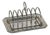 Silver Toast Rack with Tray, 1950s For Sale