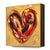 Contemporary Divine Spark of Love XXXXX - Original Heart Pop Art Mixed Media Acrylic and Resin on Wood Panel by Cynthia Coulombe-Bégin For Sale - Image 3 of 9