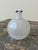 Postmodern Vintage White + Black Blown Glass Vessel, Circa 1980s For Sale - Image 3 of 9