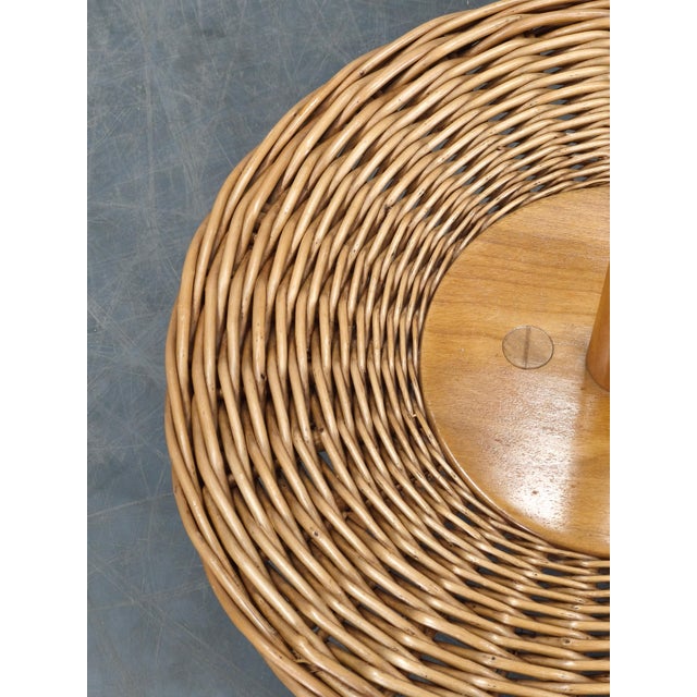 Rattan Floor Lamp by Jan Kalous for Uluv, Former Czechoslovakia, 1960s For Sale - Image 6 of 14