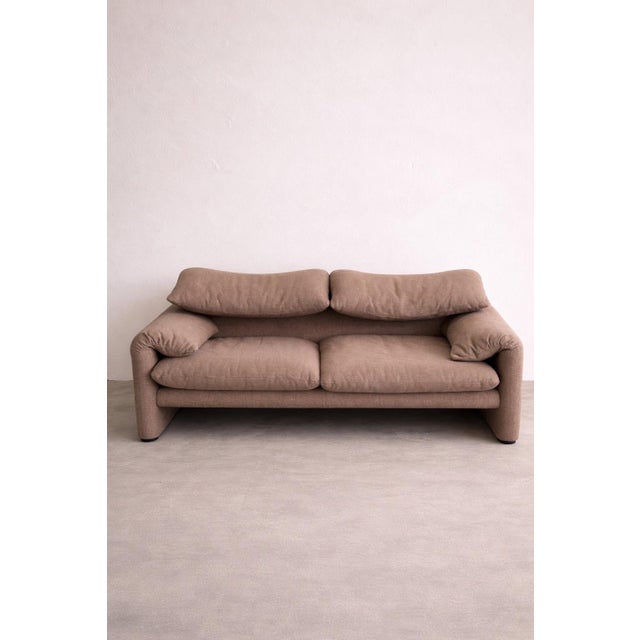 Vintage Two-Seater Sofa by Vico Magistretti for Cassina, 1970s For Sale - Image 16 of 16