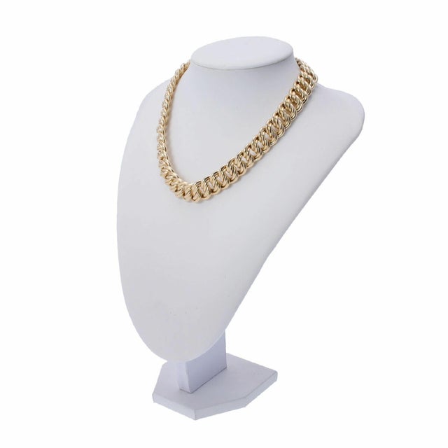 Bvlgari Chain Unisex K18 Yellow Gold Necklace Chairish
