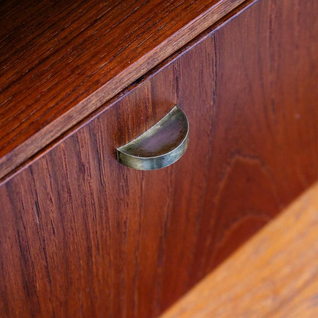 Mid Century Danish Modern Nightstand Floating Storage Shelf Drop Cabinet Vintage For Sale - Image 12 of 12