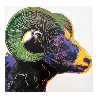 Andy Warhol Pop Art Bighorn Ram 1983 For Sale