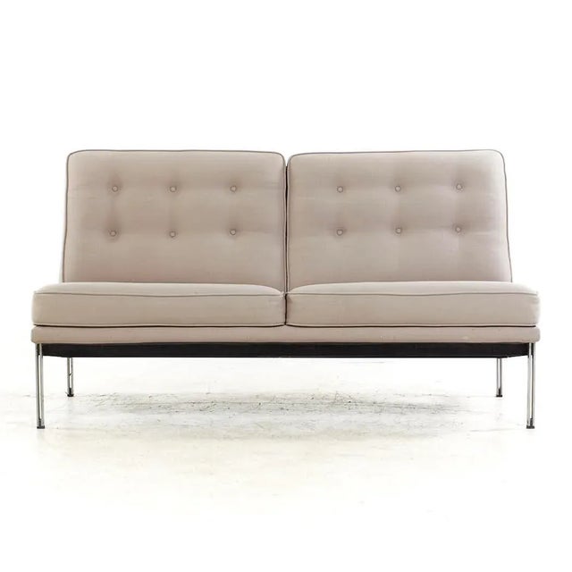Knoll Mid Century Parallel Bar Settee Sofa | Chairish
