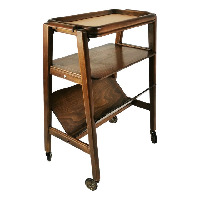 Italian Modern Bar Serving Cart, Italy, 1950s For Sale