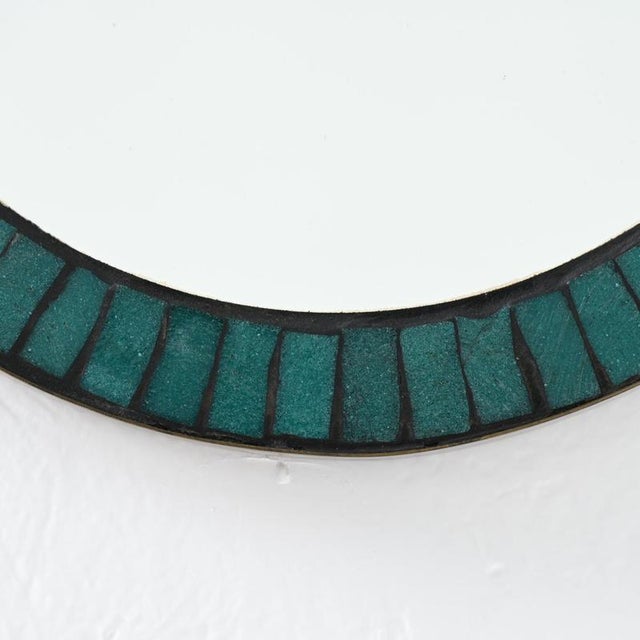 Vintage Ceramic Inlaid Mirror, 1960s For Sale - Image 13 of 18