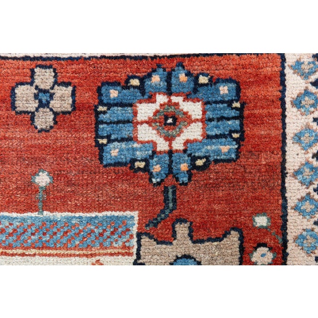 Beige Early 20th Century Persian Malayer Handmade Wool Rug For Sale - Image 8 of 11