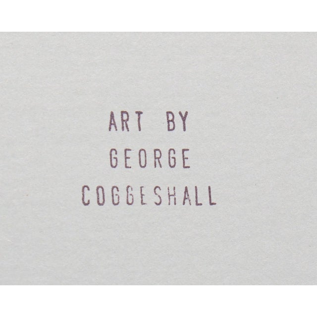 Mid 20th Century Abstract Gouache Painting by George Coggeshall For Sale - Image 5 of 8