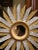 Late 20th Century Vintage French Carved Two-Tone Gilt and Silver Painted Sunburst Wall Mirror For Sale - Image 5 of 7