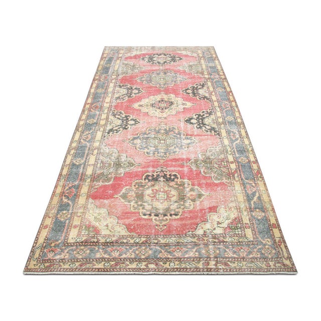 1960s 1960s Turkish Oushak Rug For Sale - Image 5 of 6