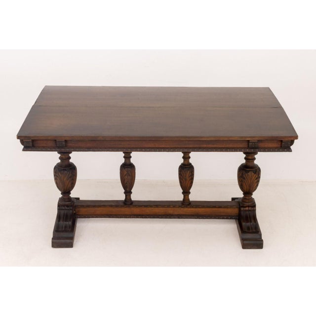 Jacobean Jacobean Style Oak Refectory Table For Sale - Image 3 of 9