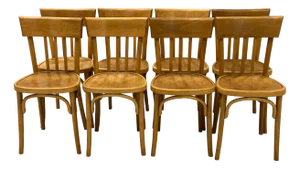 Vintage French Bistro Chairs, 1960s, Set of 8