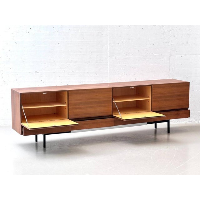 Wood Sideboard in Walnut, 1960s For Sale - Image 7 of 18