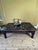 Large Vintage Coffee Table with Painted Chinoiserie For Sale - Image 4 of 13