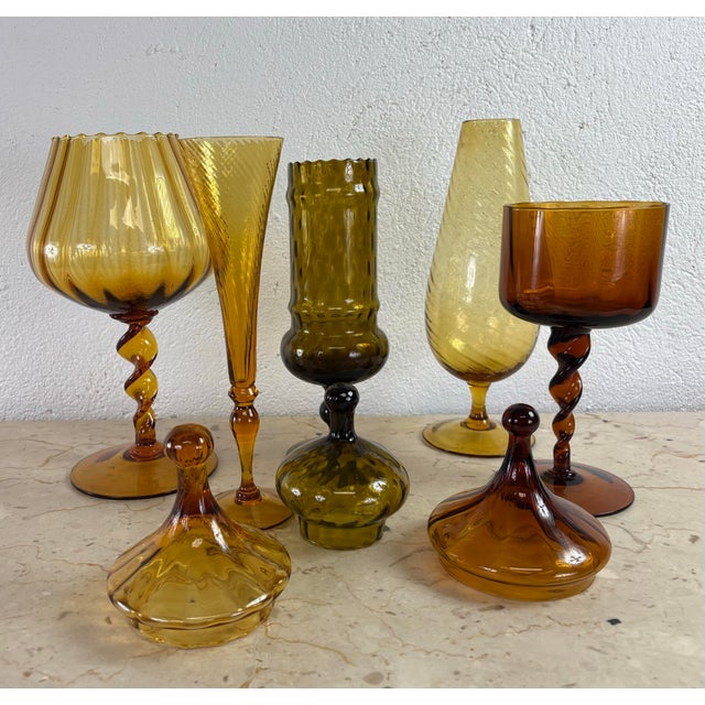 Empoli Rossi Handblown Glass Collection For Sale - Image 9 of 10