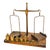 19th Century Equal Arm Brass Scale with Weights For Sale