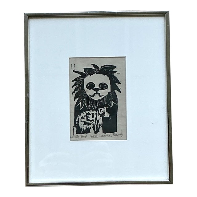 Suzanne Taggart Artist's Proof in Metal Frame For Sale